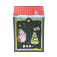 Set creativ, pictură figurine, Moxy, Christmas Figures DIY, om de zăpadă și brad, 5+