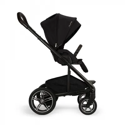 Carucior pentru copii Nuna x BMW MIXX next Negru Element cu sezut reversibil, pliere compacta, spatar reglabil, suspensii, maner parental reglabil, husa de ploaie, husa picioare