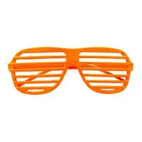 Ochelari disco neon portocalii Widmann Italia 01358