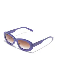 Ochelari de soare ovali cu detaliu logo - Violet