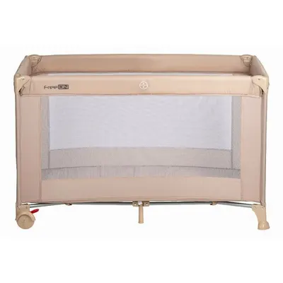 Patut pliabil pentru copii FreeON Nap Beige cu un nivel 120x60 cm