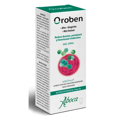 Gel pentru afte Oroben cu resinox FP, Aboca | 15 ml