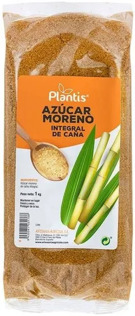 Zahăr brun din trestie de zahăr Plantis din tulpini întregi, 1 kg, Artesania Agricola