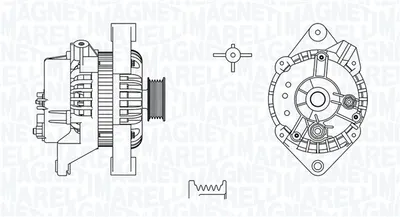 Alternator (12v, 100a) Potrivit Fiat Palio, Siena; Opel Astra F, Astra F Classic, Astra F Kombi, Astra G, Astra G Classic, Astra G Kombi, Calibra A, Combo Tour, Combo Minivan, Corsa B 1.0-2.2 04.88