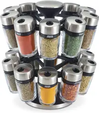Set de condimente Cole & Mason - HERB & SPICE, 20 piese + suport