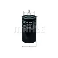 Filtru ulei MAHLE ORIGINAL OC 308