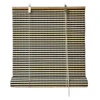 Jaluzea neagră/în culoare naturală din bambus 150x160 cm Vela – Gardinia