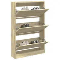 Gossi pantofar, stejar sonoma, 80x21x125,5 cm, lemn compozit
