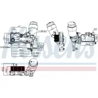 Radiator ulei, ulei motor NISSENS 90836