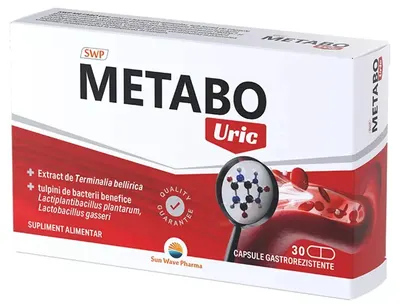 Metabo Uric, 30 capsule , Sun Wave Pharma