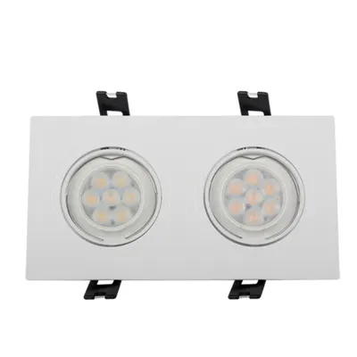 Spot Dreptunghiular Plastic cu Led 2x6w 2700-3000k S Alb