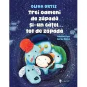 Trei oameni de zapada si-un catel tot de zapada