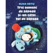Trei oameni de zapada si-un catel tot de zapada