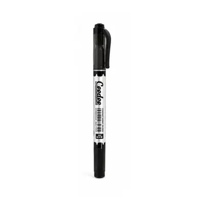 Marker Permanent Flexoffice Dublu Vârf, Negru, 0.4 mm / 1.0 mm