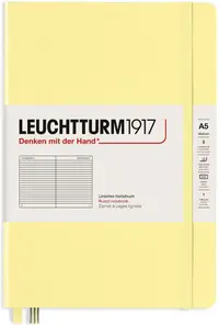 Agenda Leuchtturm1917 - Medium A5, randuri late, Vanilla