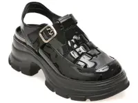 Pantofi GRYXX negri, 26339, din piele ecologica lacuita