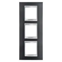 Placa ornament CProiector HORUS LUX international - IN PAINTED TECHNOPOLYMER - 2+2+2 modul VERTICAL - SLATE - CProiector HORUS