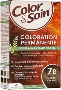 3 Chenes Color & Soin Vopsea de păr , 7B Culoare maro caramel
