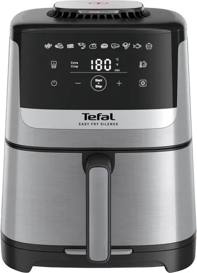 Friteuză cu aer cald Tefal - Easy Fry Silence, EY552DE0, 5 l, argintiu/negru