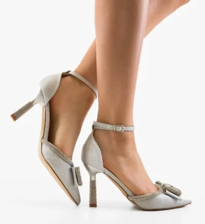 Pantofi stiletto Tauler Argintii 2