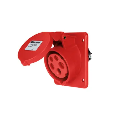 Ec690 Flush Mount. Socket 16a Ip44 3p+n+e 346-415v