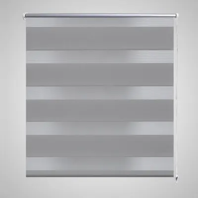 Jaluzea tip zebra, 120 x 175 cm, gri