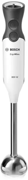 Blender de mână Bosch - ErgoMixx MS61A4110, 800W, 12 viteze, alb/gri