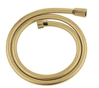 Furtun de dus Grohe SilverFlex 28362GL1, 1/2'' x 1/2'', 1.25 m, universal, anti-rasucire, cauciuc profesional, conexiuni cromate, lucios, Auriu