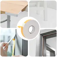 vidaXL Bandă din spumă autoadezivă 10 buc. Alb 40mm x 5m Spumă CR