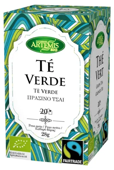 Ceai verde bio, 20 pliculețe filtrante, Artemis Bio