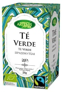 Ceai verde bio, 20 pliculețe filtrante, Artemis Bio