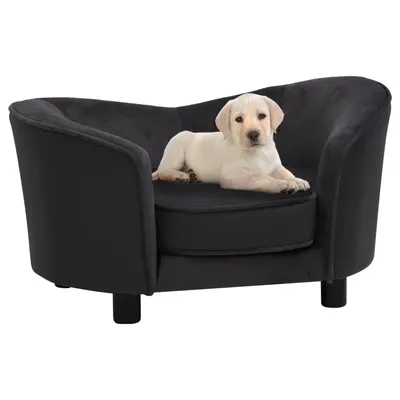 Gossi canapea pentru caini negru 69x49x40 cm, plus/piele ecologica