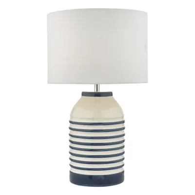 Veioza Zabe Table Lamp White & Blue With Shade