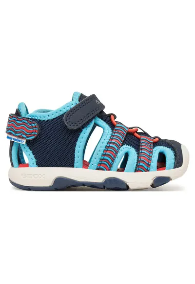 Sandale copii - bleumarin/albastru deschis - material textil - sistem inchidere Velcro