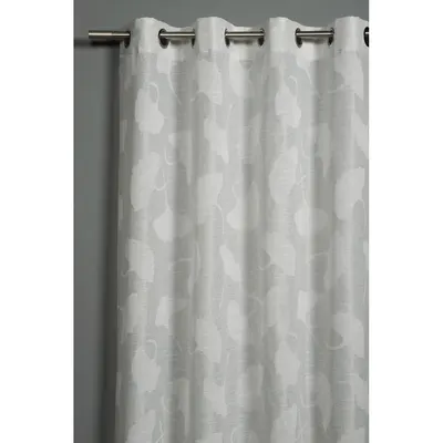 Draperie gri deschis din jacquard 140x245 cm Gingko – Sehlbach