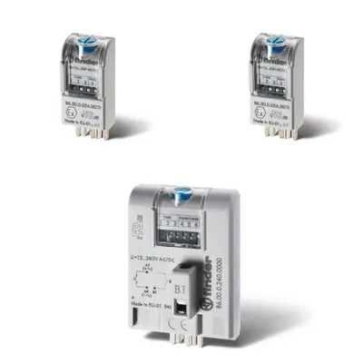 Modul de temporizare - Vezi releele din seriile 40, 44, 46, 55, 56, 60 si 62, Standard, 12...24 V, Bi-funcțiune (AI, DI), C.A. (50/60 Hz)/C.C.