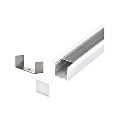 LED-Stripe Profile RE Clear Cover white, 2000mm