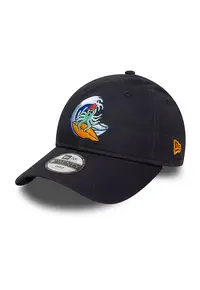 Sapca cu detalii brodate - pentru baseball - Negru/Portocaliu/Albastru