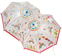 Umbrelă magică Floss and Rock - Zâna Curcubeu, transparentă