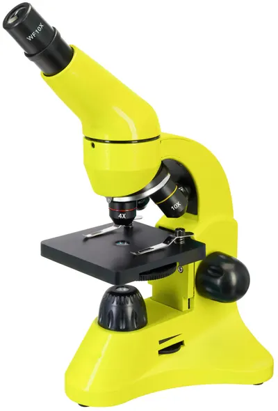 Microscop Levenhuk - Rainbow 50L, 40–800x, Lime
