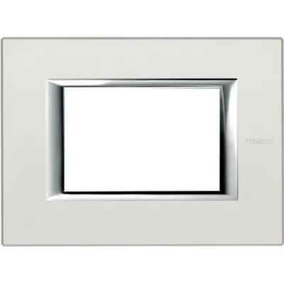 Rama dreptunghiulara Axolute aluminiu anodizat 3 module - Argintiu