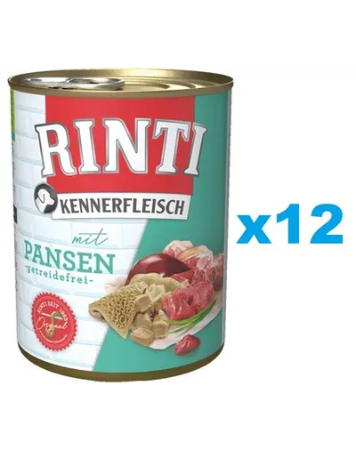 RINTI Kennerfleisch Rumen conserve hrana caine 12x400 g rumen