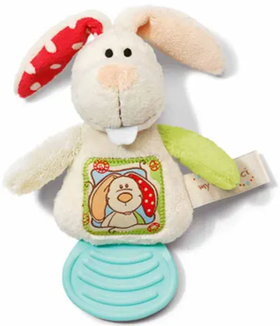Inel gingival NICI - Iepurele Tilly, 12 cm