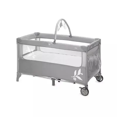 Patut pliant, Jane, Duo Level, Cu roti, Cu arcada cu jucarii, Geanta de transport, Cu doua nivele, Conform standardelor europene EN 716-1:2017+AC:2019EN 16890:2017 + A1:2021, Mist