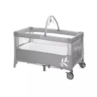 Patut pliant, Jane, Duo Level, Cu roti, Cu arcada cu jucarii, Geanta de transport, Cu doua nivele, Conform standardelor europene EN 716-1:2017+AC:2019EN 16890:2017 + A1:2021, Mist