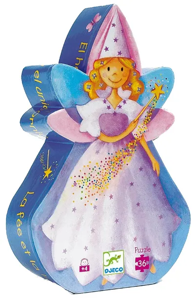 Puzzle pentru copii Djeco de 36 piese - Zana si unicornul
