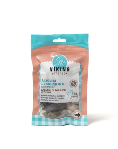 Viking Recompense Ravioli de Somon cu Piele 80 Gr
