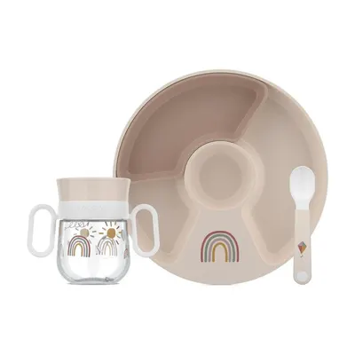 Set de veselă pentru copii 3 buc. din plastic Sunshine & Rainbow – Mepal