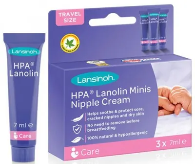 Crema pentru mameloane Lansinoh - 3 buc. x 7 ml