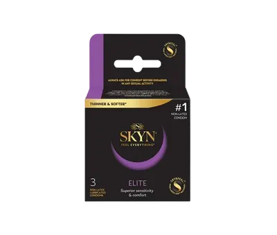 Prezervative fara latex Elite, 3bucati, Skyn